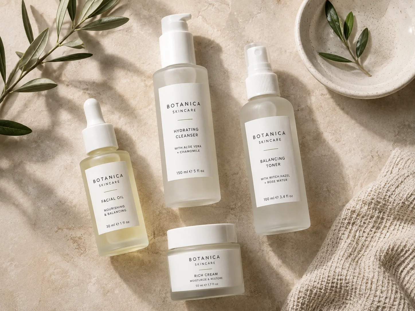 Botanica Skincare full product set